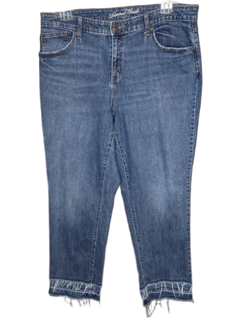 Universal Thread 16W Curvy Boyfriend Crop Jeans Raw Hem
